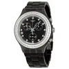 SWATCH SWATCH IRONY DIAPHANE FULL BLOODED STONEHEART SILVER BLACK DIAL CHRONOGRAPH UNISEX WATCH SVCM4009AG
