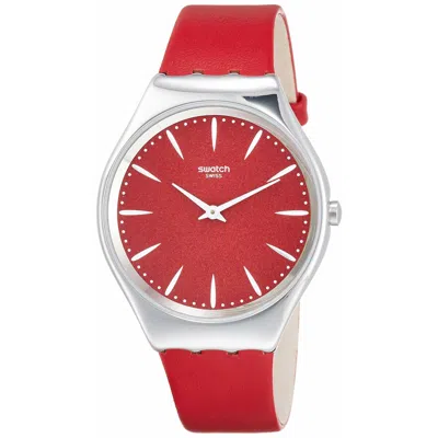 Swatch Ladies' Watch  Syxs119 Gbby2 In Red