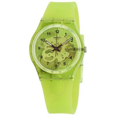 Swatch Lemon Flavour Quartz Green Transparent  Dial Unisex Watch Gg227