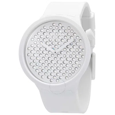 Swatch Light Boreal Quartz Unisex Watch So27z106 In White