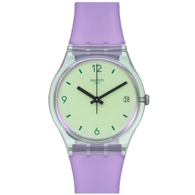 Swatch Men's Mystic Sunrise Green Dial Watch