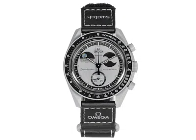 Pre-owned Swatch Men's  X Omega Mission To Earthphase So33m700 In Bioceramic