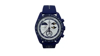 Pre-owned Swatch Men's  X Omega Moon Mission To Earthphase Moonshine Snoopy Gold So33n702l In Bioceramic