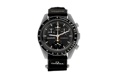 Pre-owned Swatch Men's  X Omega Moon Mission To Moonshine Gold Beaver Moon So33m102111 In Bioceramic