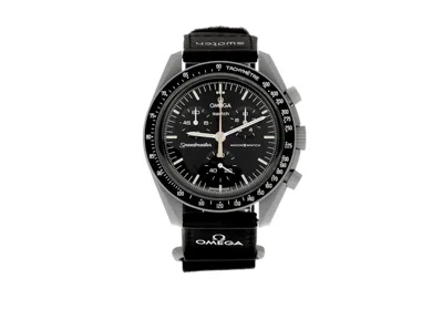 Pre-owned Swatch Men's  X Omega Moon Mission To Moonshine Gold So33m102104 (april Release) In Bioceramic