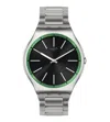 Swatch Men's The May Black Dial Watch In Silver