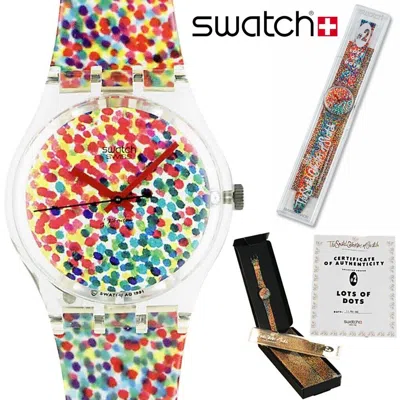 Pre-owned Swatch Mint Rare 1992  X Alessandro Mendini Lots Of Dots 2 Collector Watch Gz121