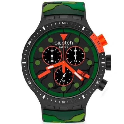 Pre-owned Swatch Monthly Drops Sb02b409 Green In Box