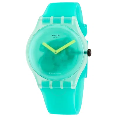 Swatch Nature Blur Quartz Green Translucent  Dial Men's Watch Suog119