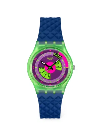 Swatch Neon 34mm Watch In Multi