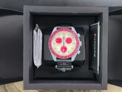 Pre-owned Swatch Omega  Collaboration Moon Mission To Uranus Watch Ceramic Quartz Men's I12