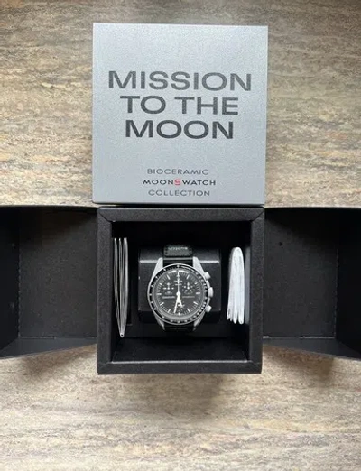 Pre-owned Swatch Omega X  Mission To The Moon Moon Watch Authentic With Receipt