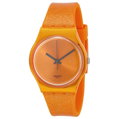 Swatch Originals Deep Orange Dial Silicone Men's Watch Go111