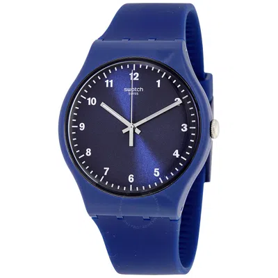 Swatch Originals Mono Blue Dial Silicone Men's Watch Suon116