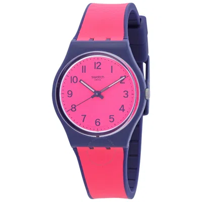 Swatch Pink Gum Quartz Pink Dial Ladies Watch Gn264