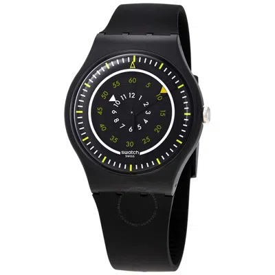 Swatch Piu Nero Quartz Black Dial Men's Watch Suob157