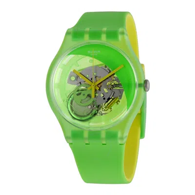 Swatch Pomme-tech Green Skeletal Dial Men's Watch Suog110