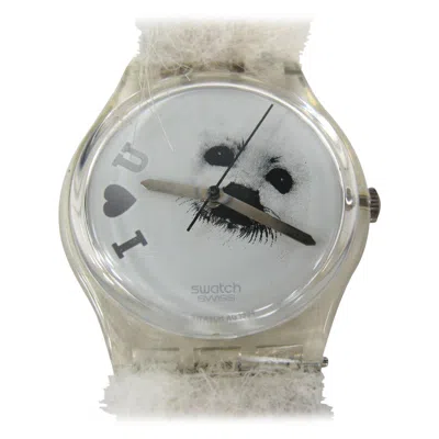 Pre-owned Swatch Rare Save The Seals Frozen Tears  Watch Prototype New Never Worn In Gray