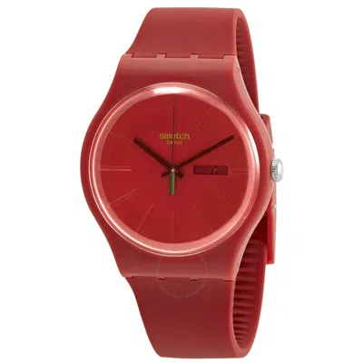 Swatch Redvremya Quartz Red Dial Men's Watch So29r700