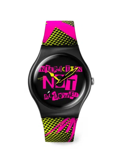 Swatch Round-face 41mm Watch In Multi