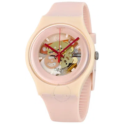 Swatch Shades Of Rose Pink Silicone Ladies Watch Suop107