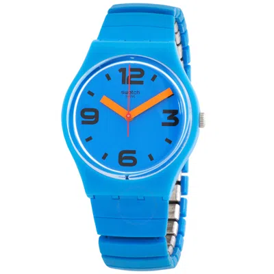 Swatch Quartz Blue Dial Ladies Watch Gn251b