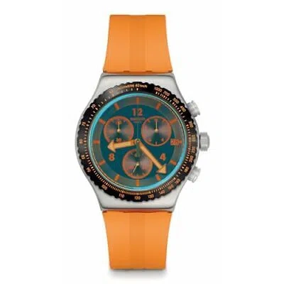 Pre-owned Swatch Tangerine Tiger Yvs529 Unisex Adults Swiss Made From Japan New Freeship