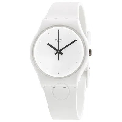Swatch Think Time White Quartz White Dial Ladies Watch So31w100