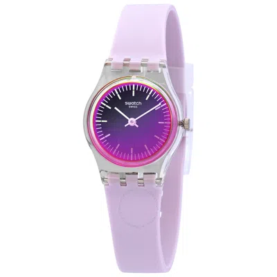 Swatch Ultraviolet Quartz Black Dial Ladies Watch Lk390 In Purple