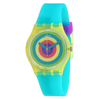 Swatch Vitamin Booster Multi-color Bulls-eye Dial Unisex Watch Gj135 In Blue