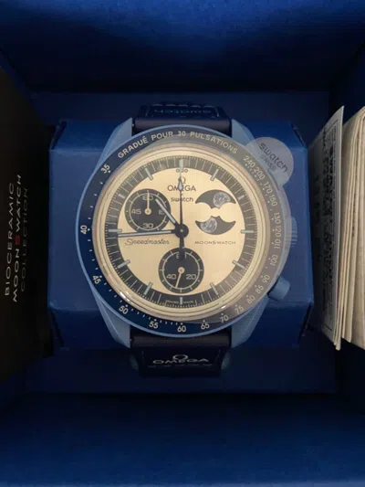 Pre-owned Swatch Watch Omega X  “mission To The Super Blue Moon” Bioceramic