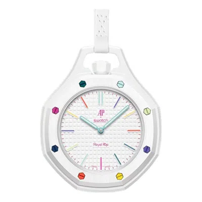 Swatch X Audemars Piguet Bioceramic Royal Pop 'huit Blanc' In White