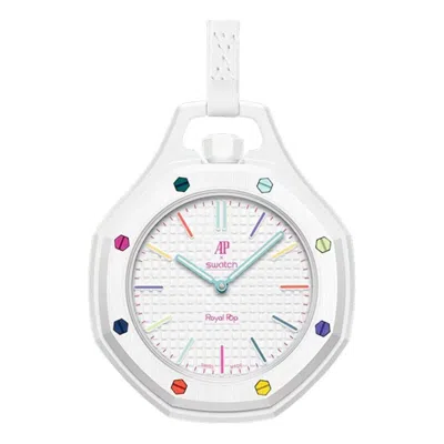 Swatch X Audemars Piguet Bioceramic Royal Pop 'huit Blanc' In White