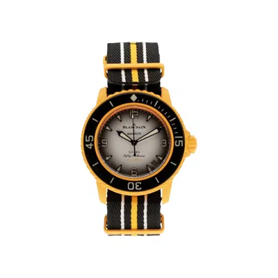 Pre-owned Swatch X Blancpain Scuba Fifty Fathoms 'pacific Ocean' | Black | Men's Size Onesize