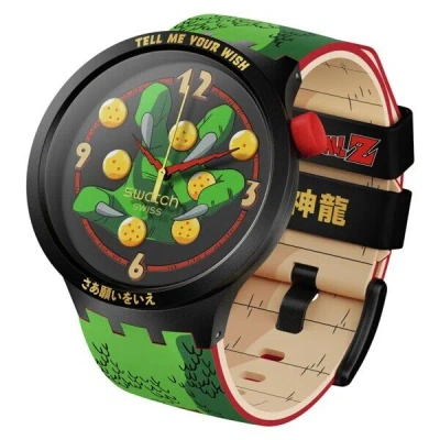 Pre-owned Swatch X Dragonball Z Limited Edition  Numbered Edition Shenron Gokou F/s In Shenron Model