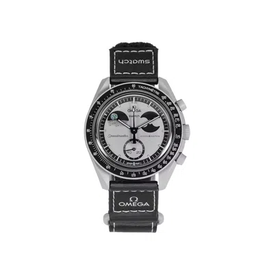 Pre-owned Swatch X Omega Bioceramic Mission 'to Earthphase' | Black | Men's Size Onesize
