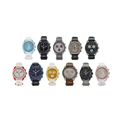 Pre-owned Swatch X Omega Bioceramic Moon 'full Collection Set Of 11' | Multi-color | Men's Size Onesize