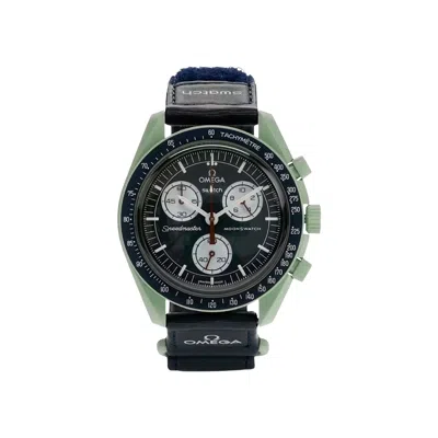 Pre-owned Swatch X Omega Bioceramic Moon 'mission To Earth' | Black | Men's Size Onesize