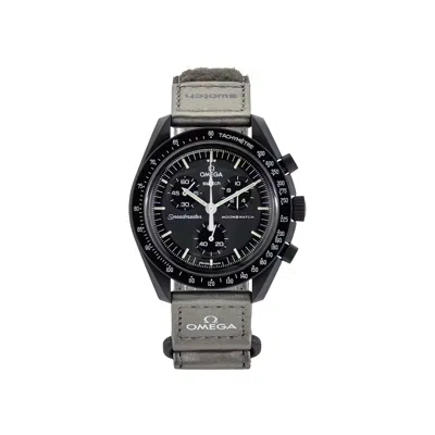 Pre-owned Swatch X Omega Bioceramic Moon 'mission To Mercury' | Black | Men's Size Onesize