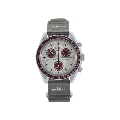 Pre-owned Swatch X Omega Bioceramic Moon 'mission To Pluto' | Grey | Men's Size Onesize In Gray