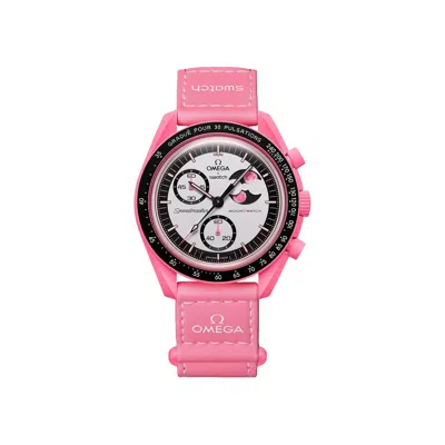 Pre-owned Swatch X Omega Bioceramic Moon 'mission To The Pink Moon' | Men's Size Onesize
