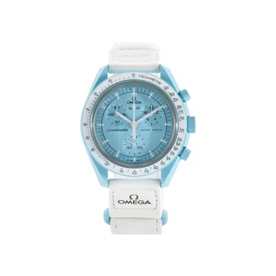 Pre-owned Swatch X Omega Bioceramic Moon 'mission To Uranus' | White | Men's Size Onesize