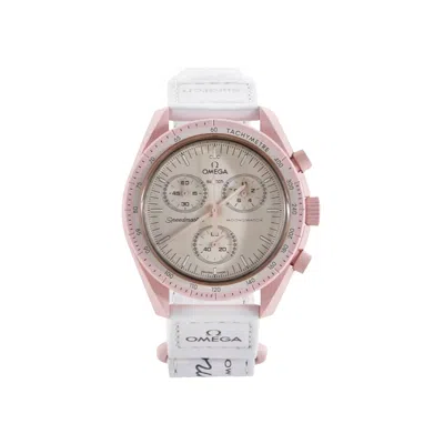 Pre-owned Swatch X Omega Bioceramic Moon 'mission To Venus' | White | Men's Size Onesize