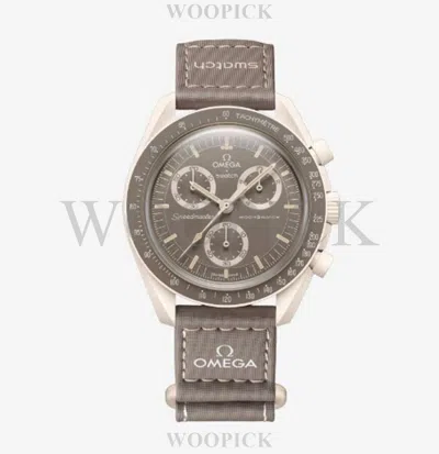 Pre-owned Swatch X Omega Bioceramic Moon Mission On Earth Dessert Brand Sealed