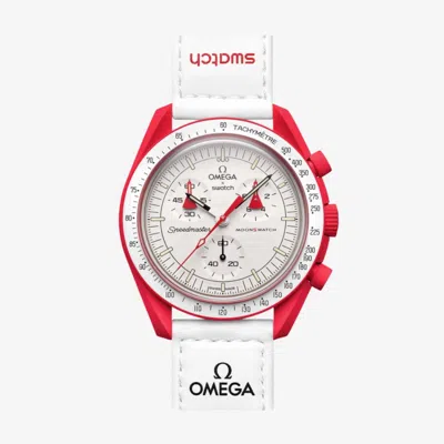 Pre-owned Swatch X Omega Bioceramic Moon Mission To Mars