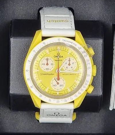 Pre-owned Swatch X Omega Bioceramic Moon Mission To The Sun