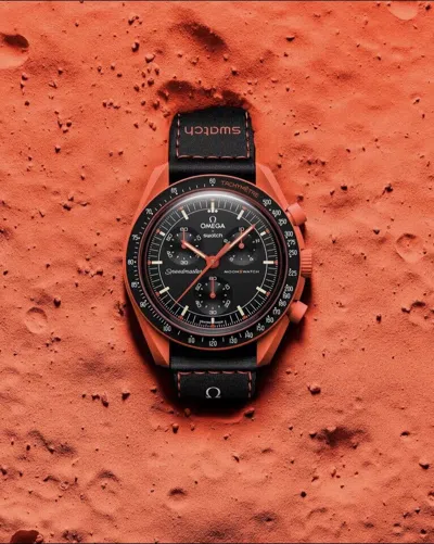 Pre-owned Swatch X Omega Mission On Earth Collection Lava, Desert, Polar Lights W/ Papers In Mission To Earth - Lava