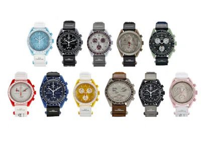 Pre-owned Swatch X Omega Moon Full Collection Set Of 11 In Bioceramic