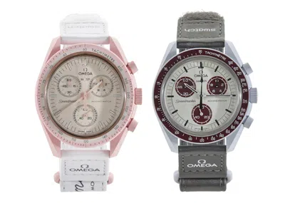 Pre-owned Swatch X Omega Moon Set Venus & Pluto In Bioceramic