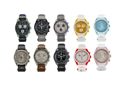 Pre-owned Swatch X Omega Moon Top 10 Set Of 10 In Bioceramic